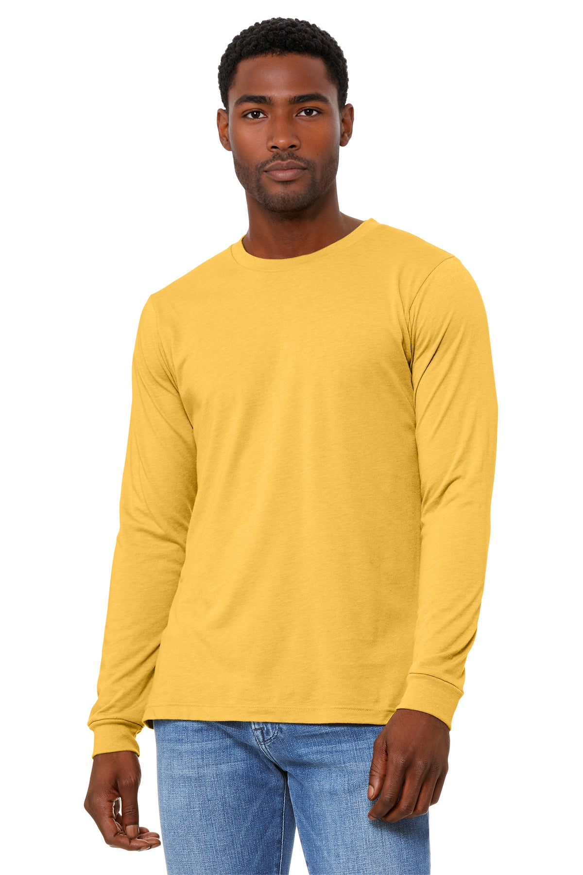 BELLA+CANVAS ® Unisex Heather CVC Long Sleeve Tee BC3501CVC
