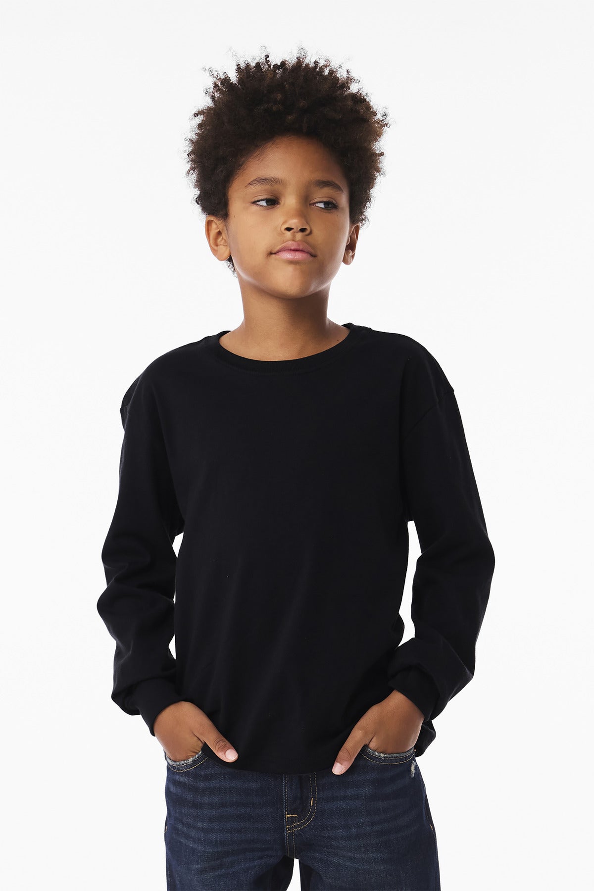 BELLA+CANVAS ® Youth 6-Ounce Heavyweight Long Sleeve Tee BC3511Y