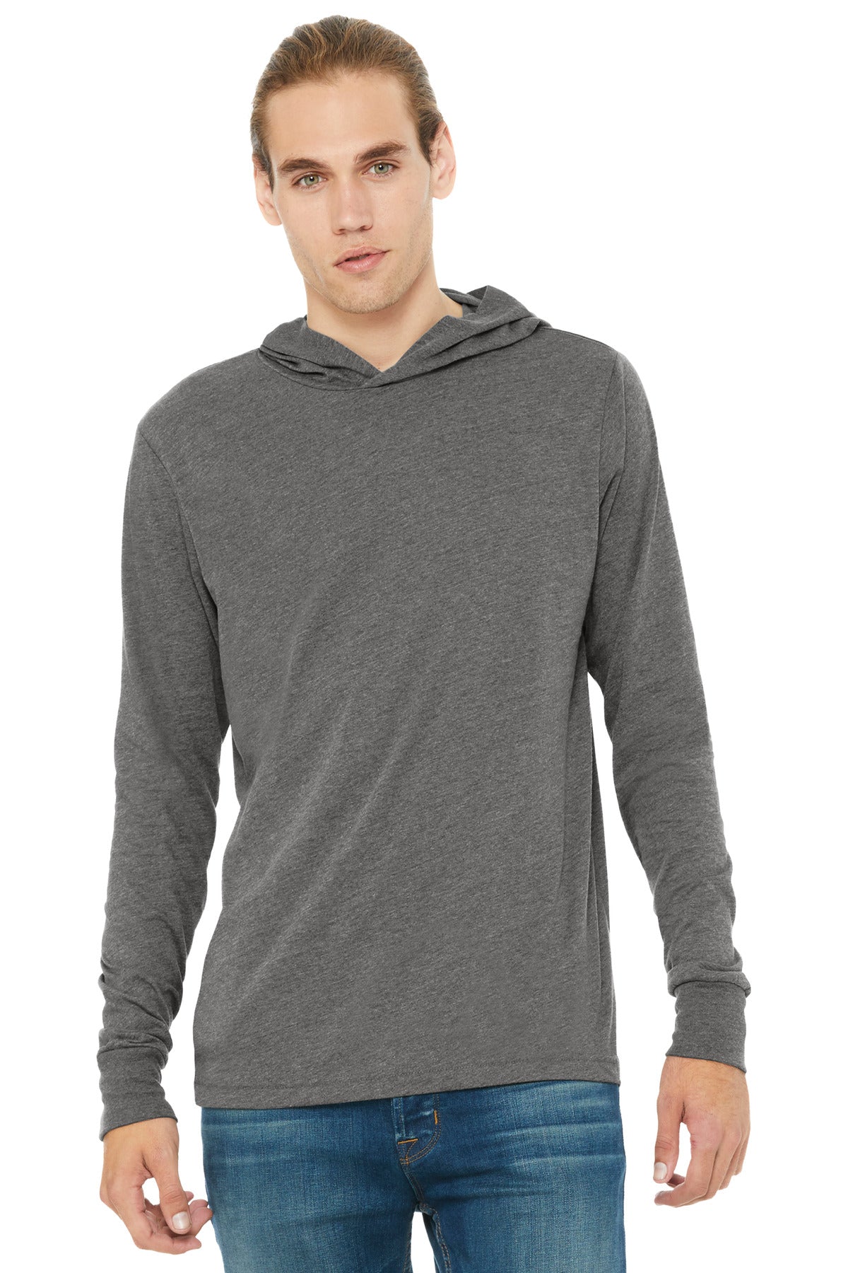 BELLA+CANVAS ® Unisex Jersey Long Sleeve Hoodie. BC3512