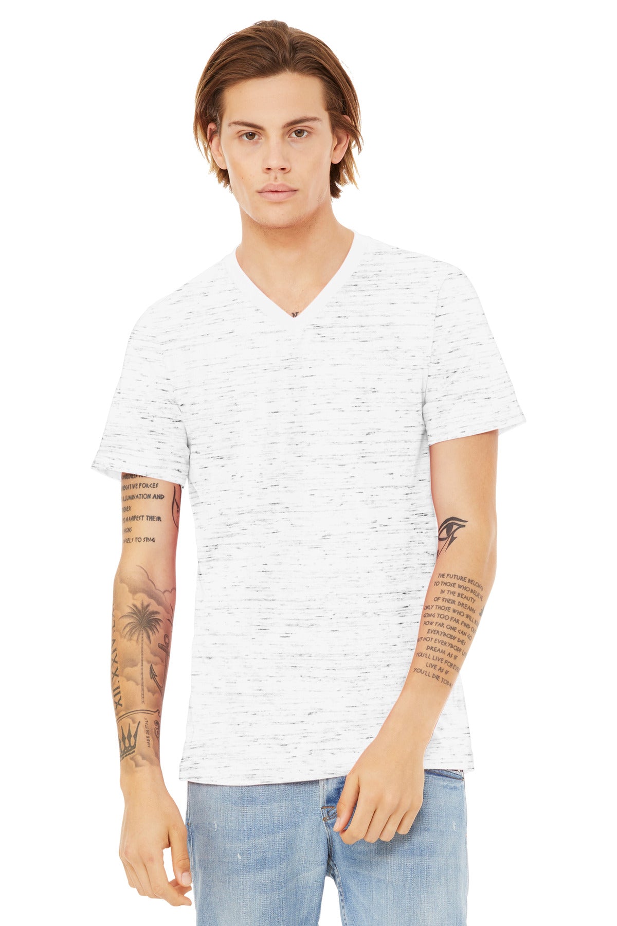 BELLA+CANVAS ® Unisex Textured Jersey V-Neck Tee BC3655