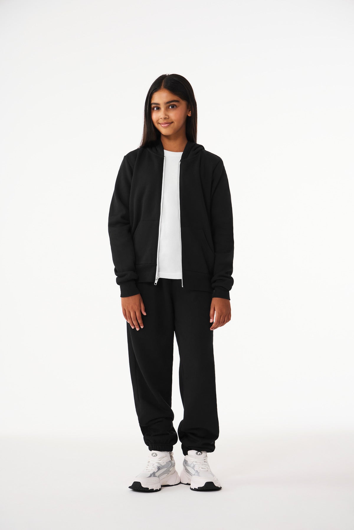 BELLA+CANVAS ® Youth Sponge Fleece Full-Zip Hooded Sweatshirt BC3739Y