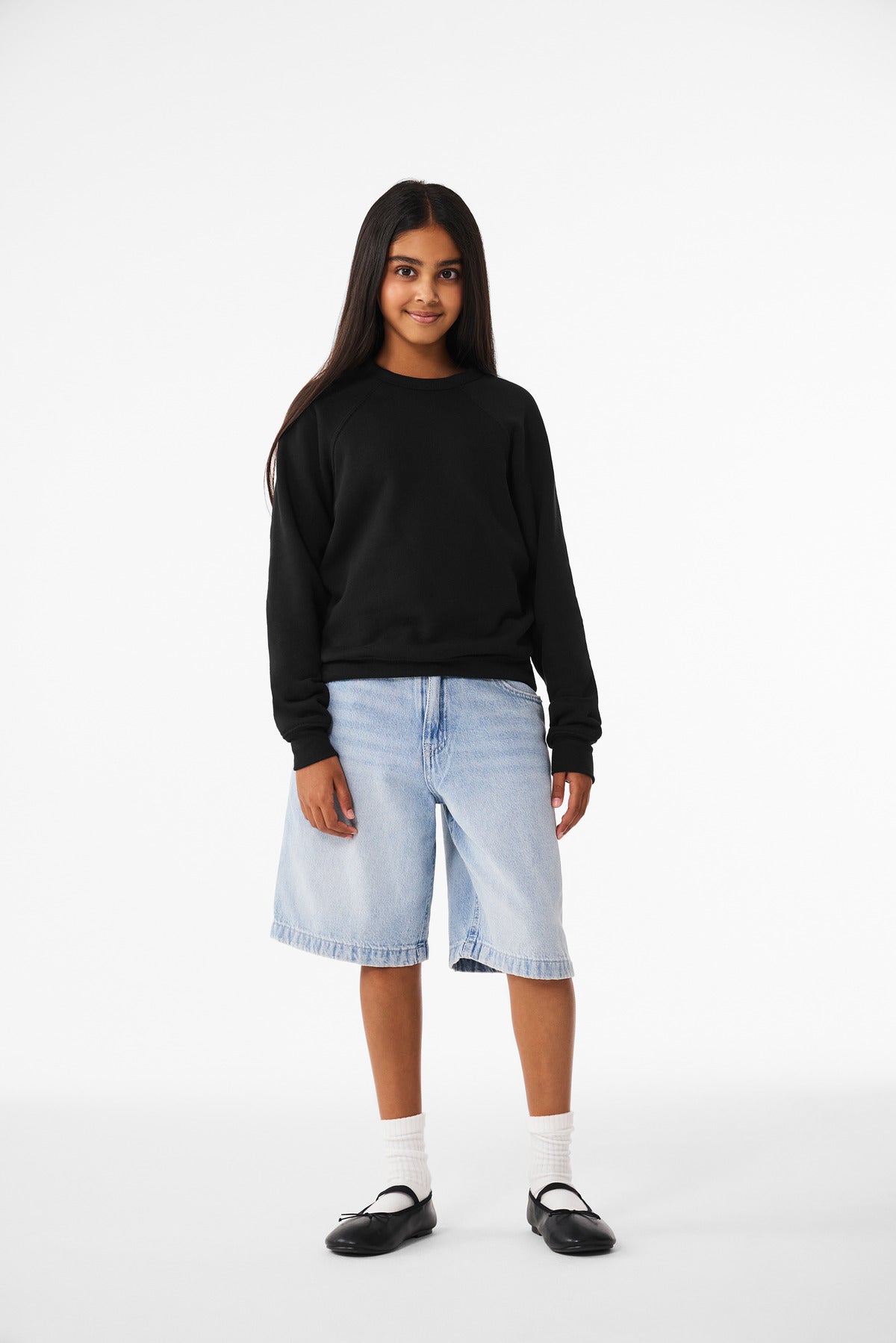 BELLA+CANVAS ® Youth Sponge Fleece Raglan Sweatshirt BC3901Y