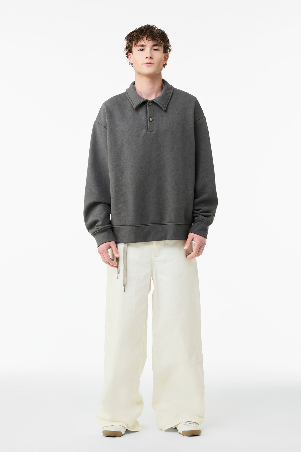 BELLA+CANVAS ® Unisex 10-Ounce Polo Sweatshirt BC4741