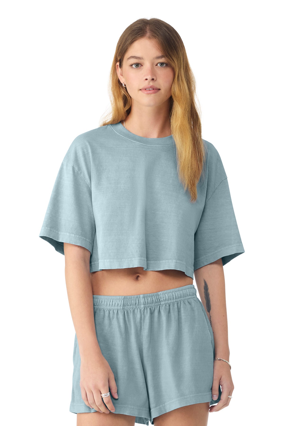BELLA+CANVAS ® Women's Heavyweight Garment-Dyed Cropped Tee BC6882GD