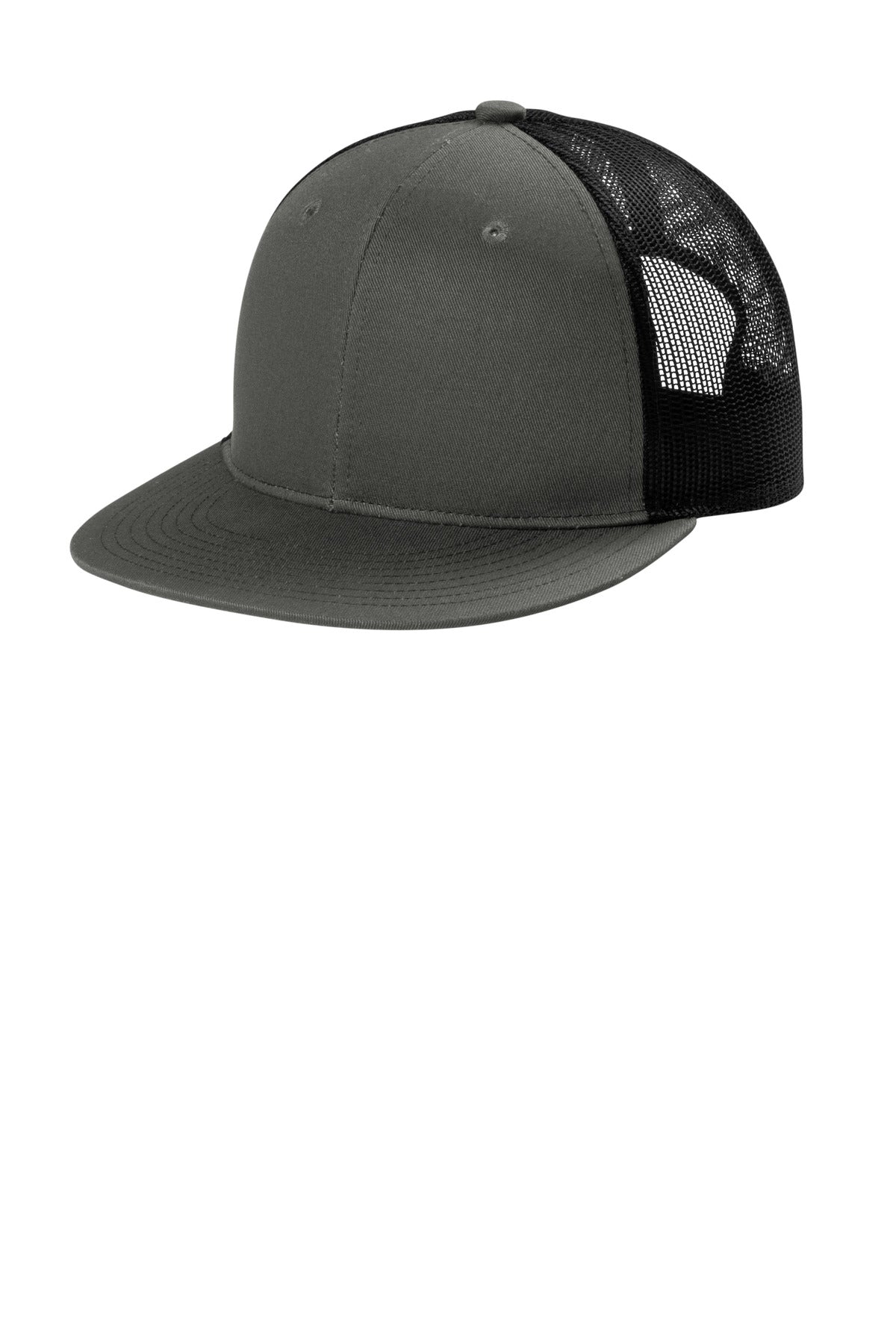 Port Authority ® Snapback Flat Bill Trucker Cap C407