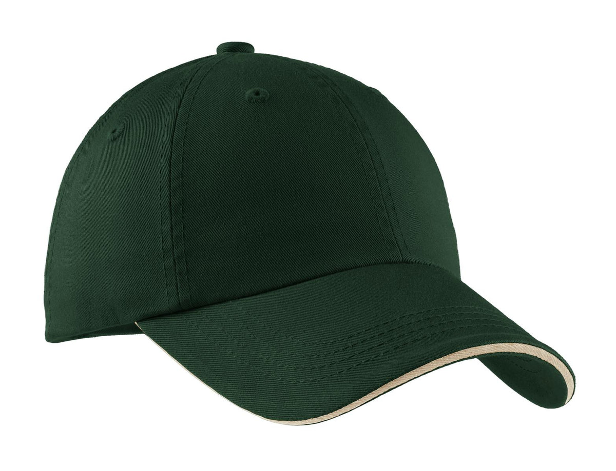 Port Authority ® Sandwich Bill Cap with Striped Closure. C830