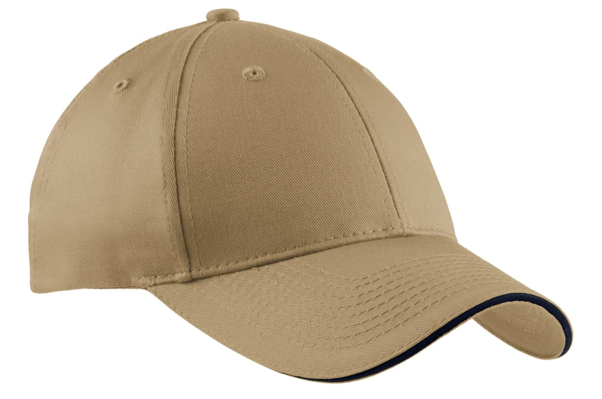 Port Authority ® Cotton Twill Sandwich Bill Cap. CP85
