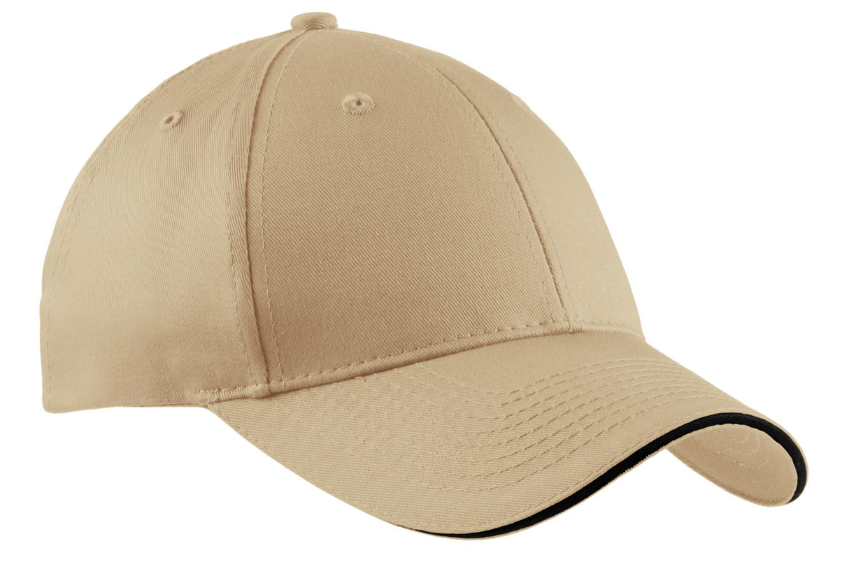 Port Authority ® Cotton Twill Sandwich Bill Cap. CP85