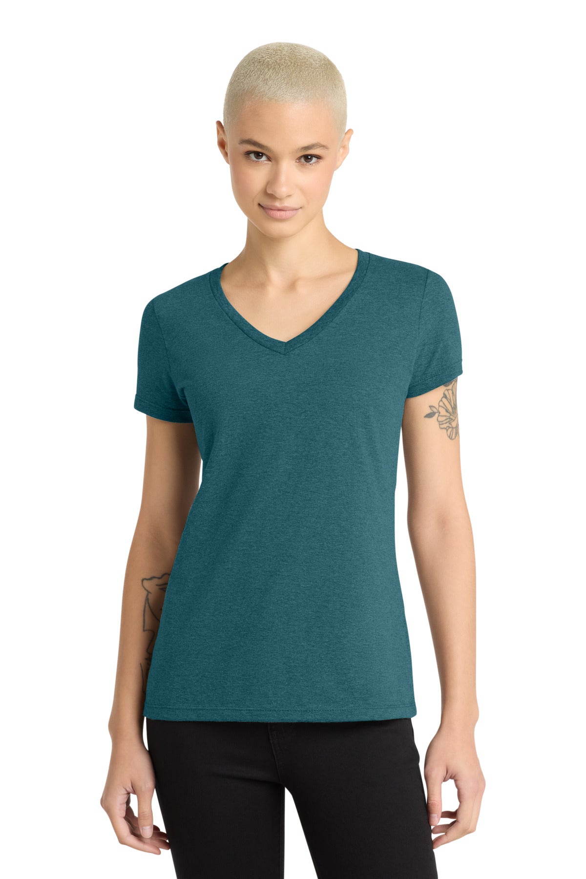 District ® - Women's Perfect Weight ® V-Neck Tee. DM1170L