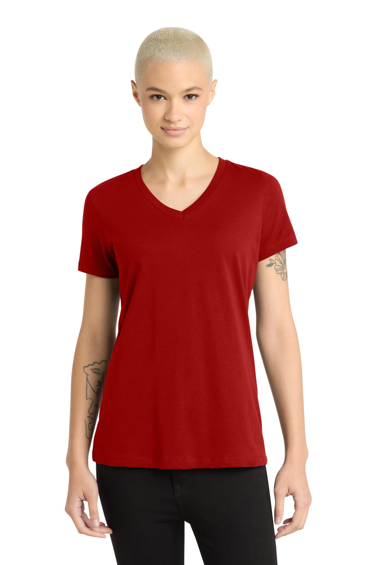District ® - Women's Perfect Weight ® V-Neck Tee. DM1170L