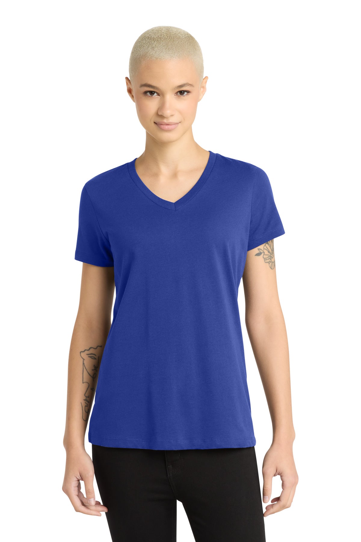 District ® - Women's Perfect Weight ® V-Neck Tee. DM1170L
