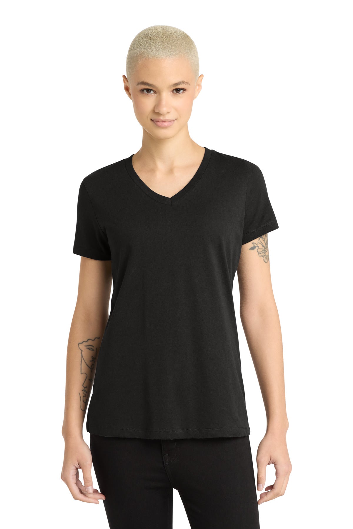District ® - Women's Perfect Weight ® V-Neck Tee. DM1170L