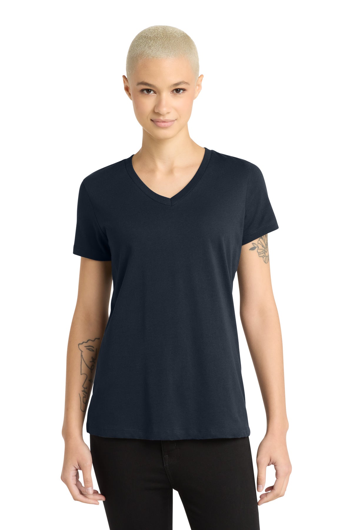 District ® - Women's Perfect Weight ® V-Neck Tee. DM1170L
