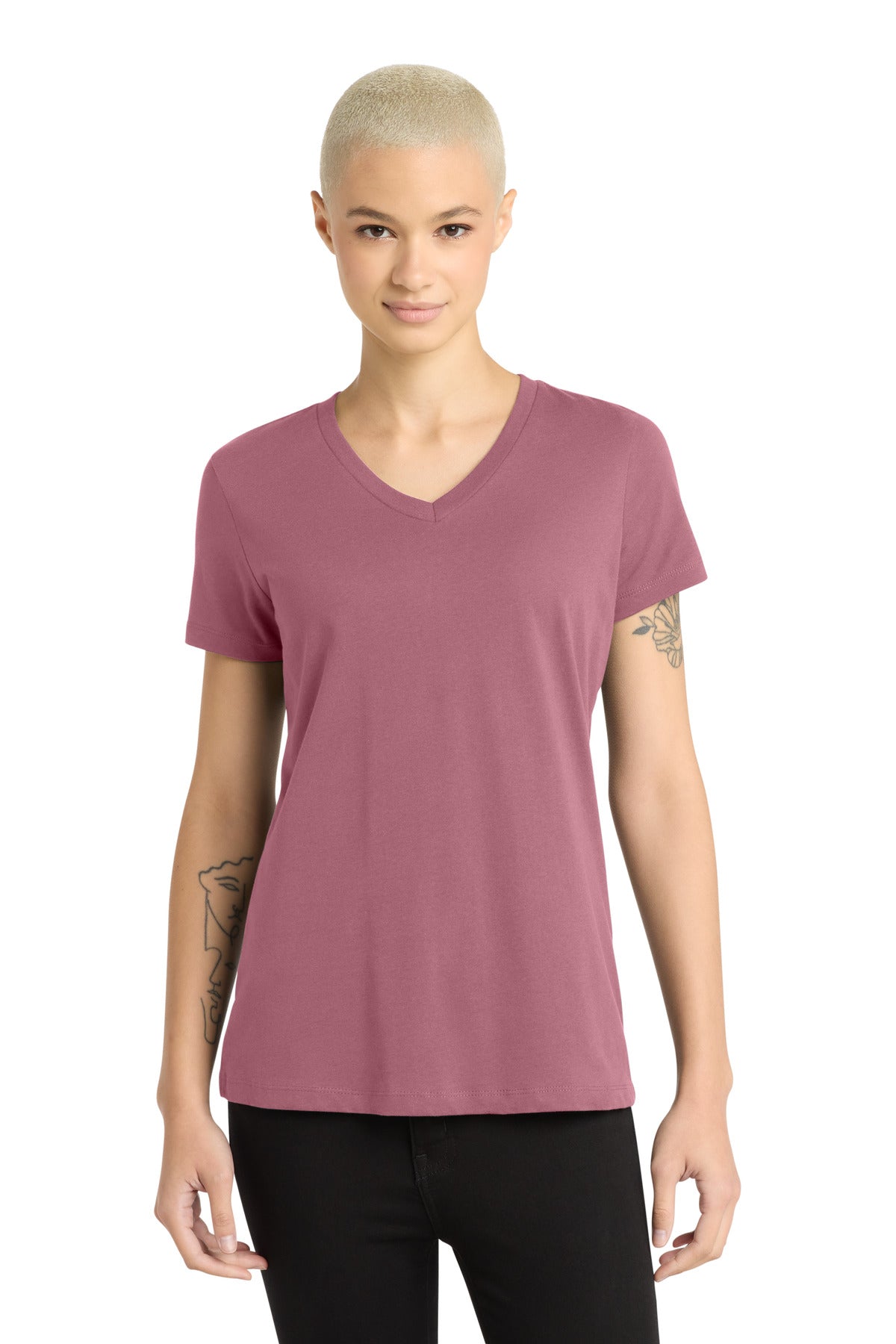 District ® - Women's Perfect Weight ® V-Neck Tee. DM1170L