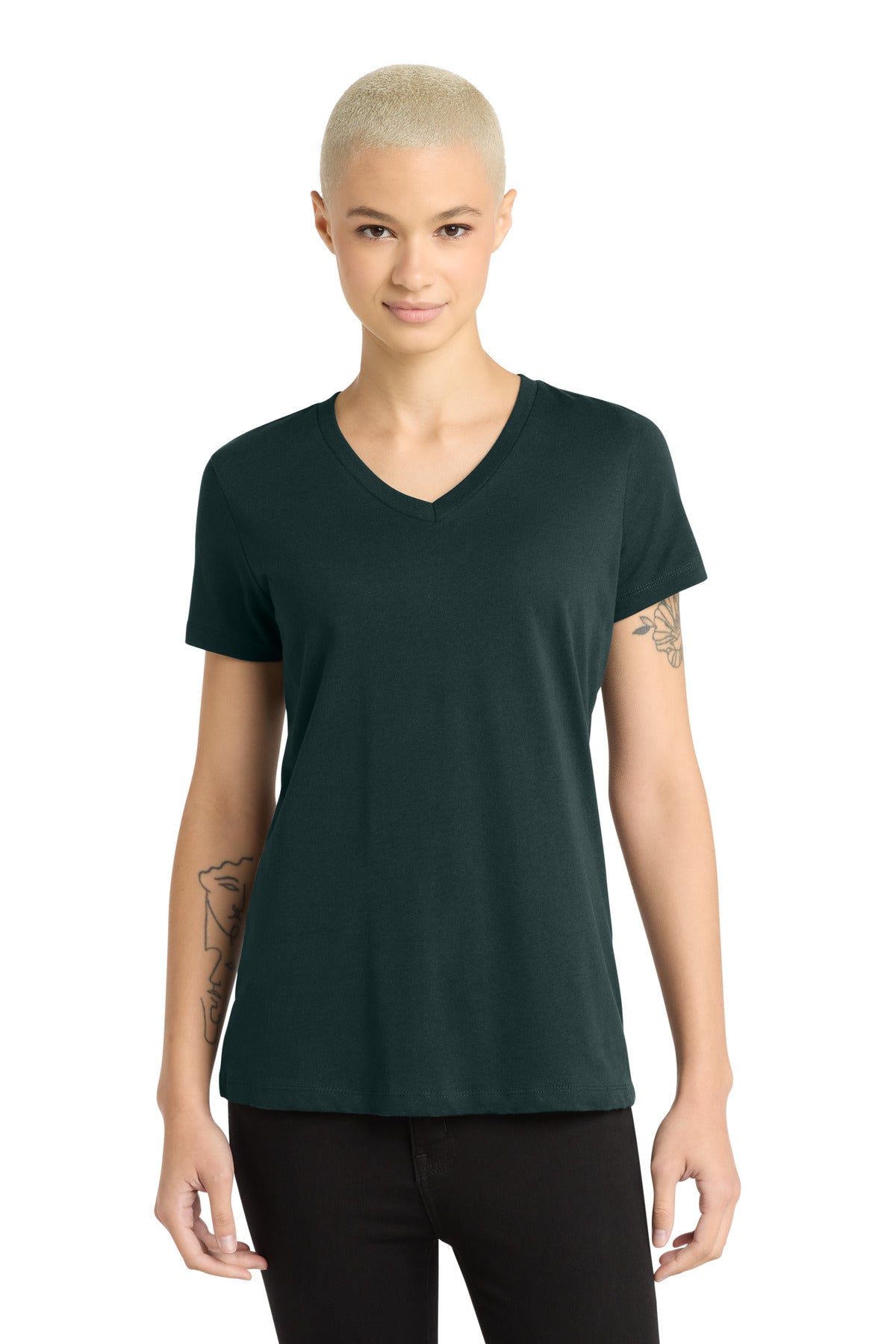 District ® - Women's Perfect Weight ® V-Neck Tee. DM1170L