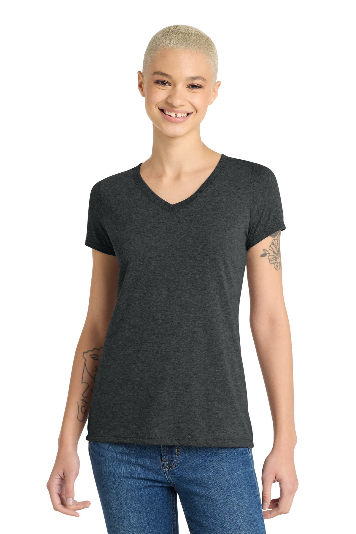 District ® Women's Perfect Tri ® V-Neck Tee. DM1350L