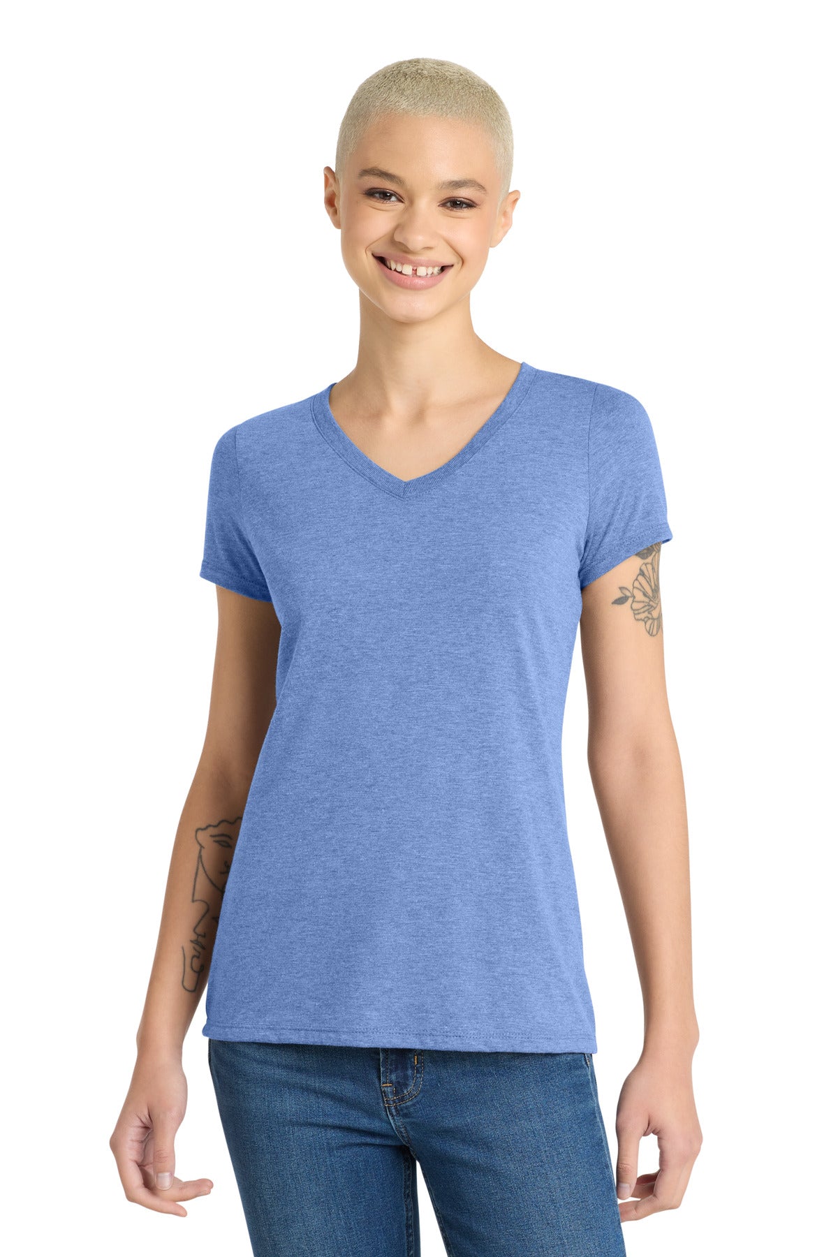 District ® Women's Perfect Tri ® V-Neck Tee. DM1350L