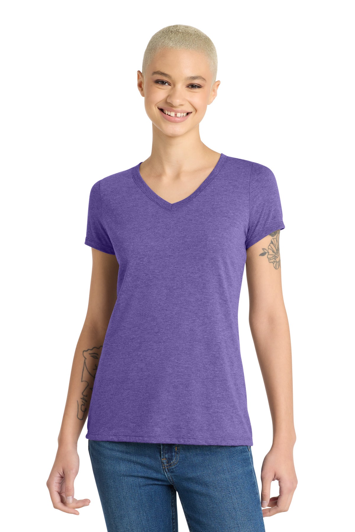 District ® Women's Perfect Tri ® V-Neck Tee. DM1350L