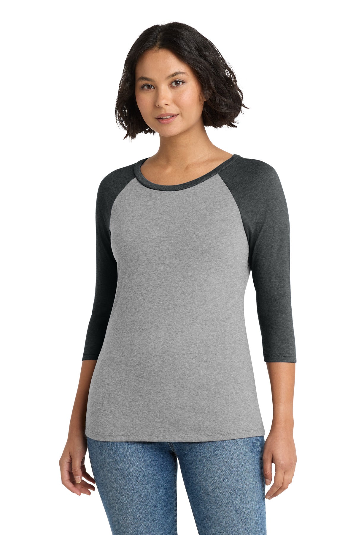 District ® Women's Perfect Tri ® 3/4-Sleeve Raglan. DM136L