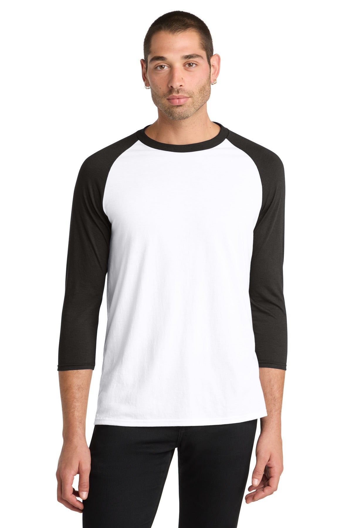 District ® Perfect Tri ® 3/4-Sleeve Raglan. DM136