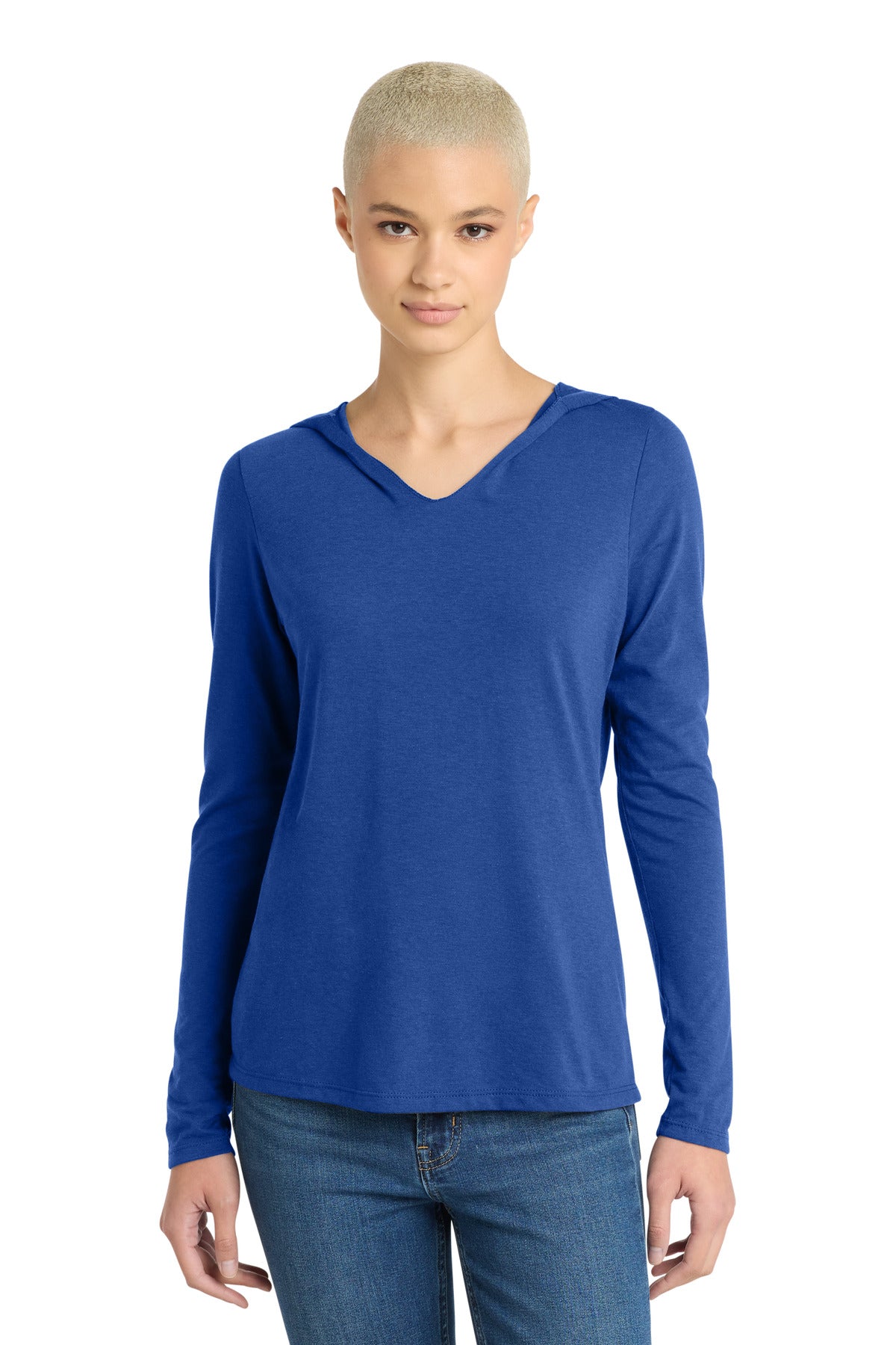 District ® Women's Perfect Tri ® Long Sleeve Hoodie. DM139L