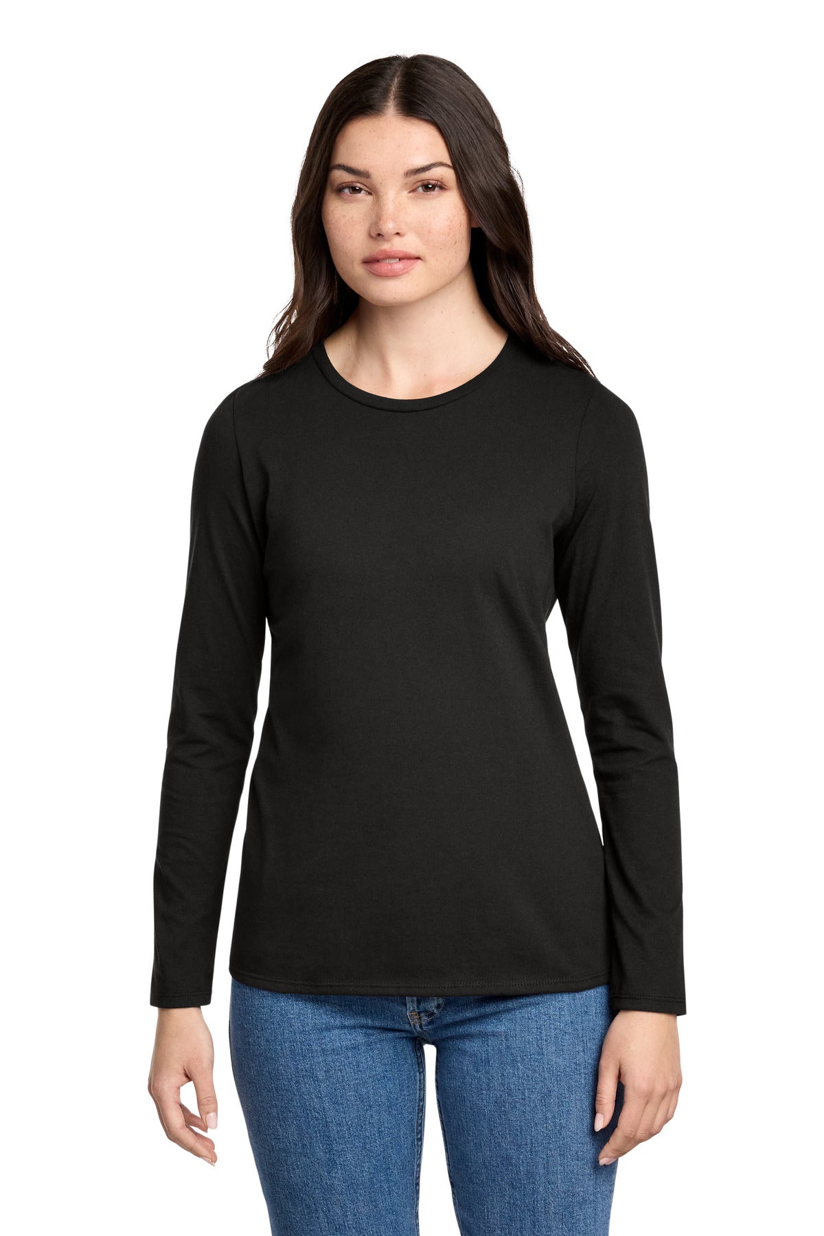 District ® Women's Perfect Blend ® CVC Long Sleeve Tee DT110