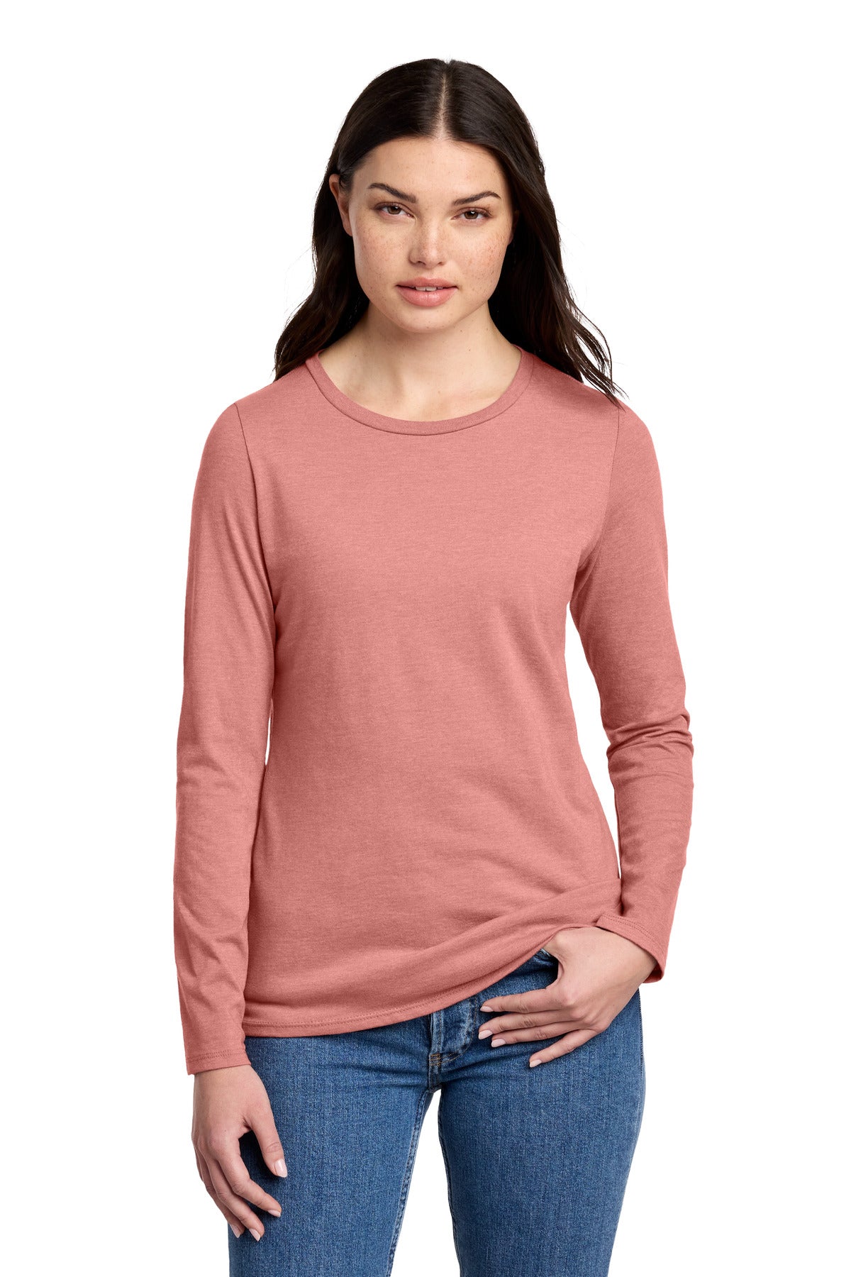 District ® Women's Perfect Blend ® CVC Long Sleeve Tee DT110
