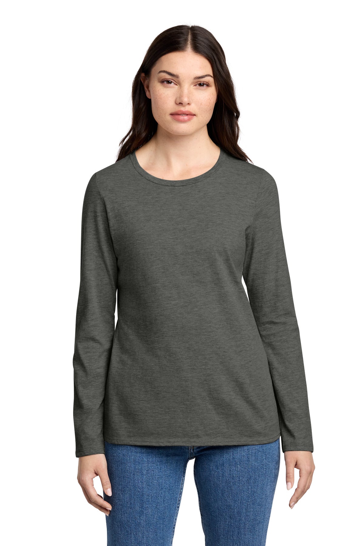 District ® Women's Perfect Blend ® CVC Long Sleeve Tee DT110