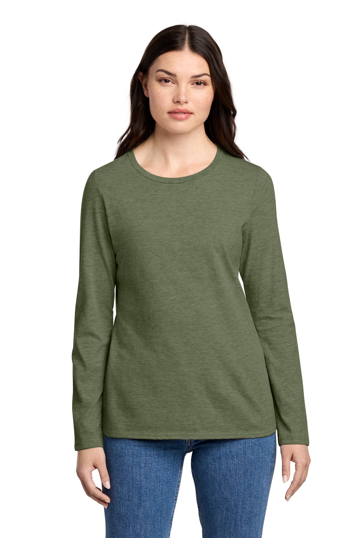 District ® Women's Perfect Blend ® CVC Long Sleeve Tee DT110