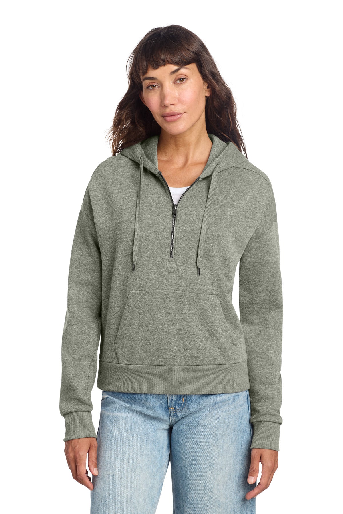 District ® Women's Perfect Tri ® Fleece 1/2-Zip Pullover DT1311