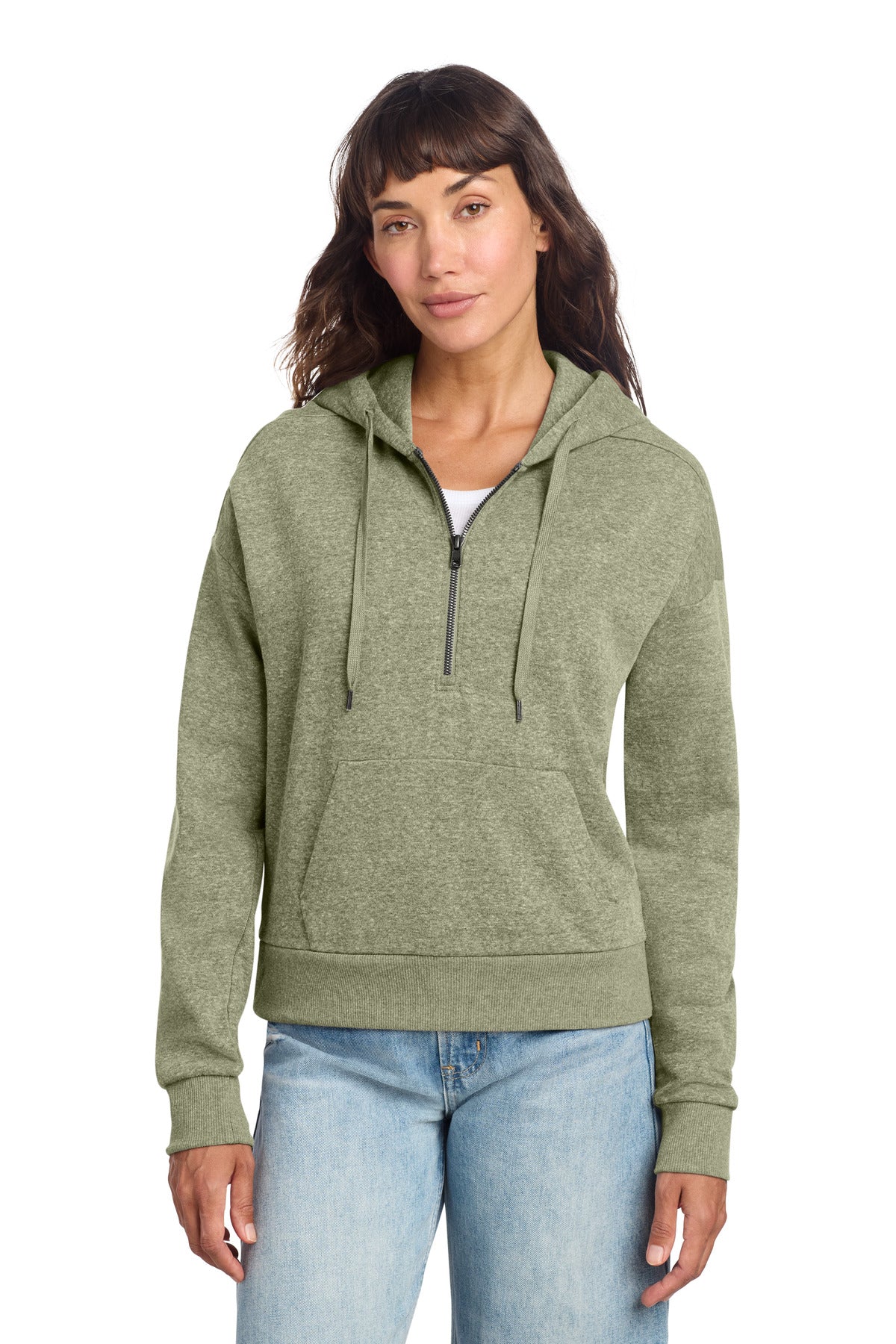 District ® Women's Perfect Tri ® Fleece 1/2-Zip Pullover DT1311