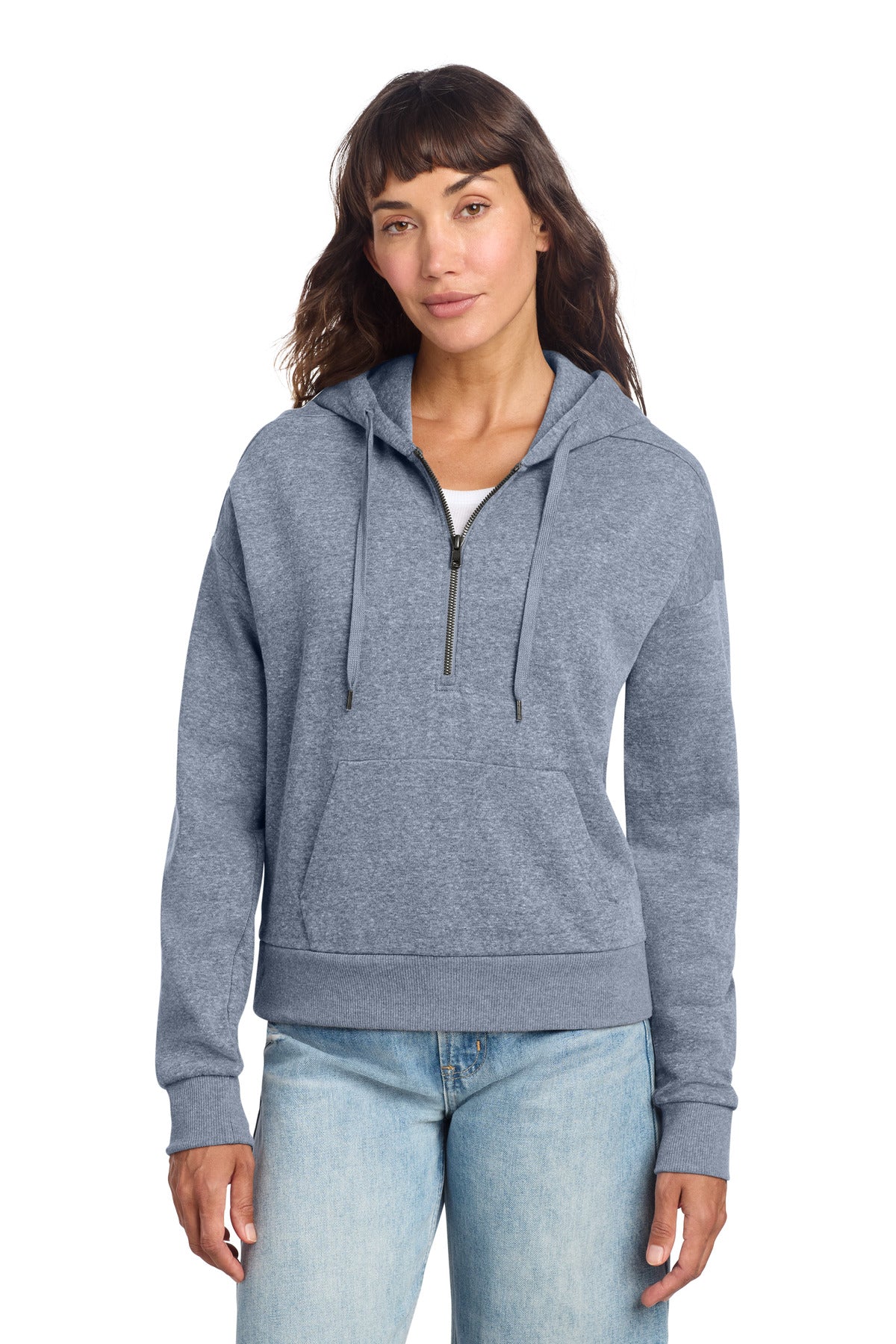 District ® Women's Perfect Tri ® Fleece 1/2-Zip Pullover DT1311