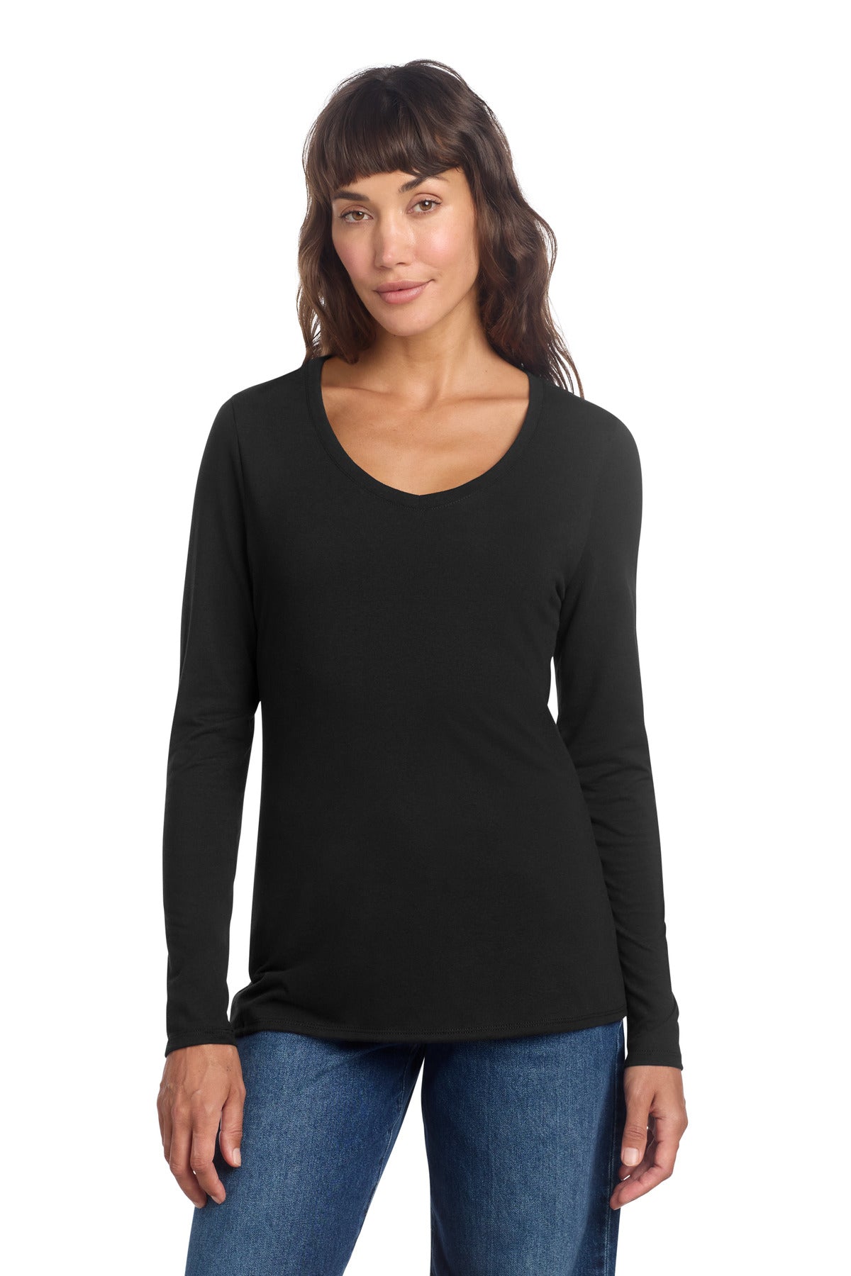 District ® Women's Perfect Tri ® Long Sleeve V-Neck Tee DT135