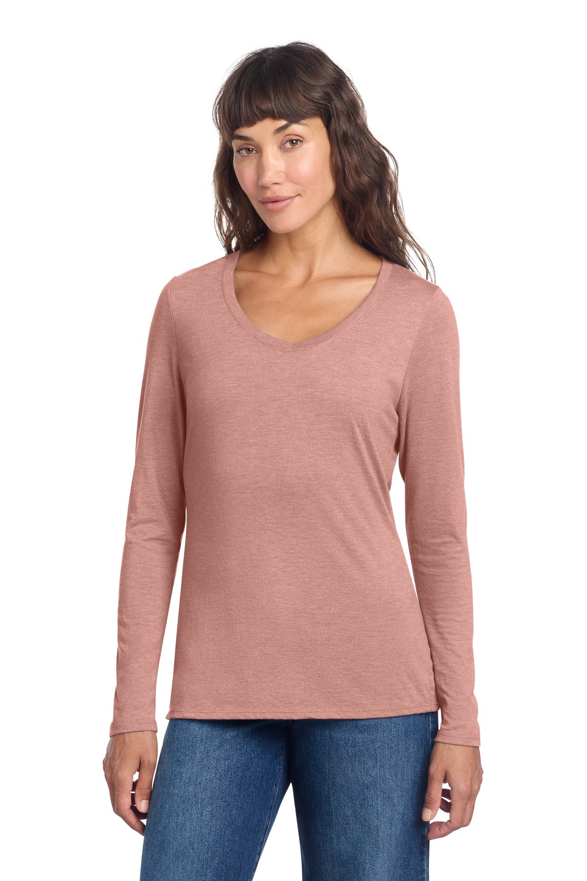 District ® Women's Perfect Tri ® Long Sleeve V-Neck Tee DT135