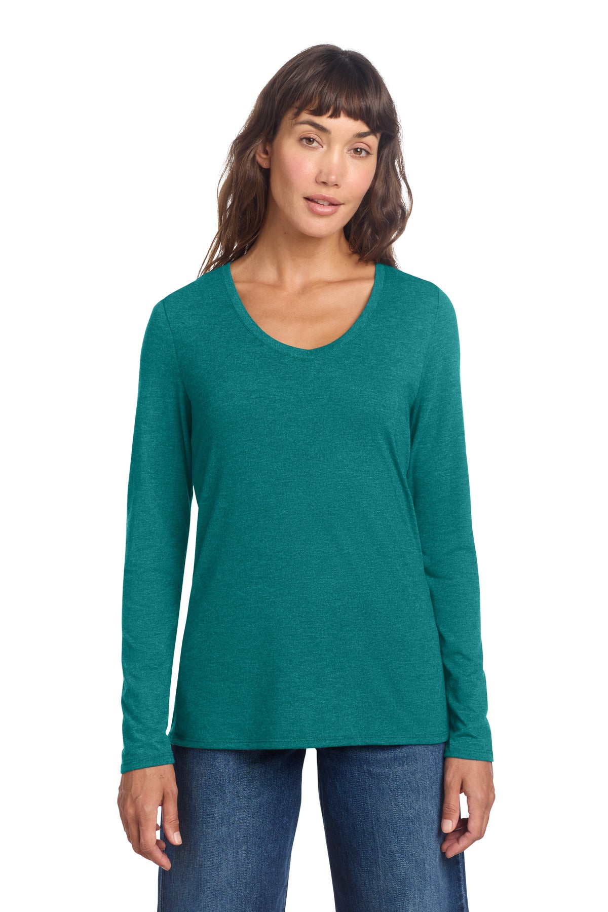 District ® Women's Perfect Tri ® Long Sleeve V-Neck Tee DT135