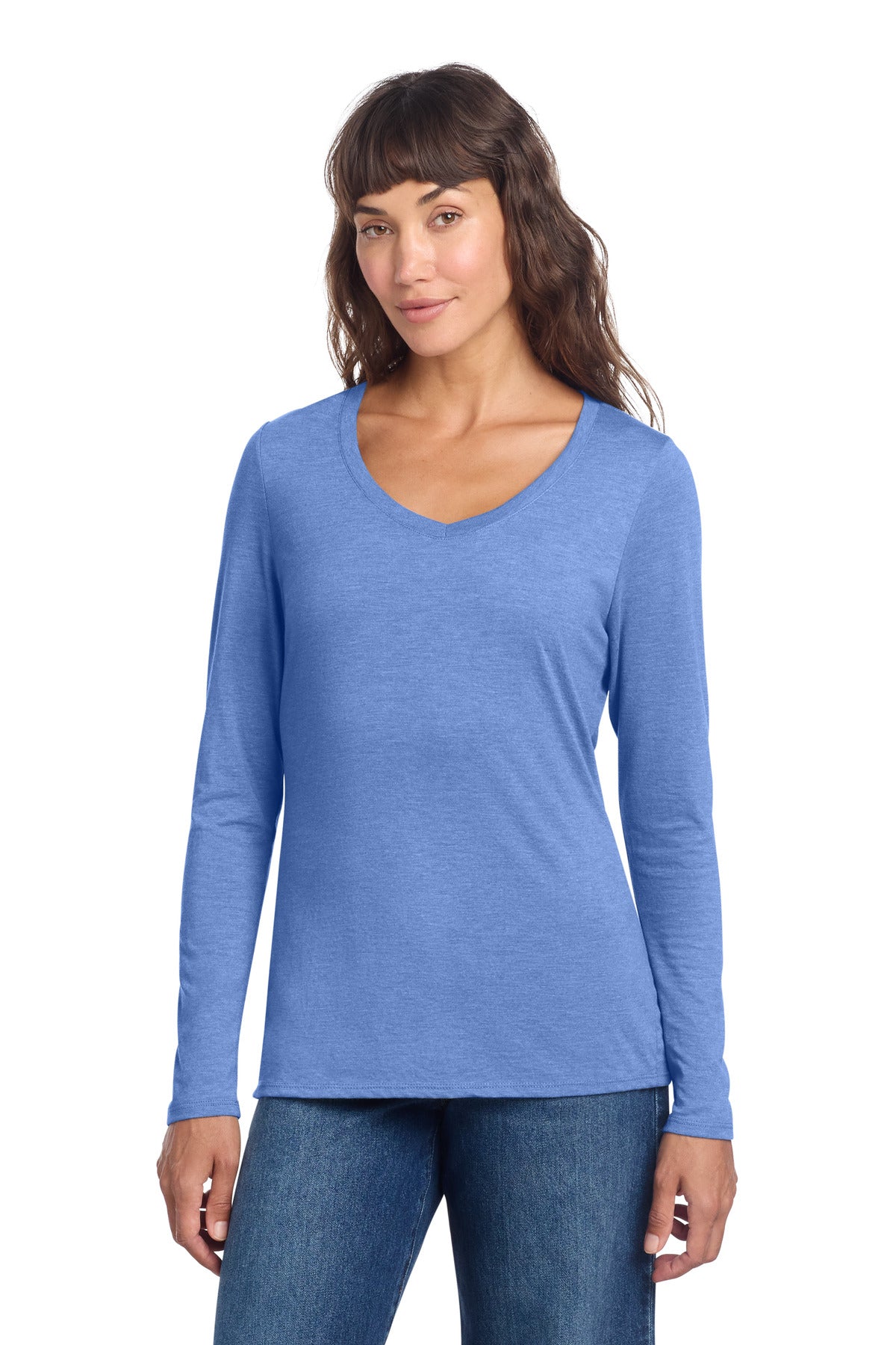 District ® Women's Perfect Tri ® Long Sleeve V-Neck Tee DT135