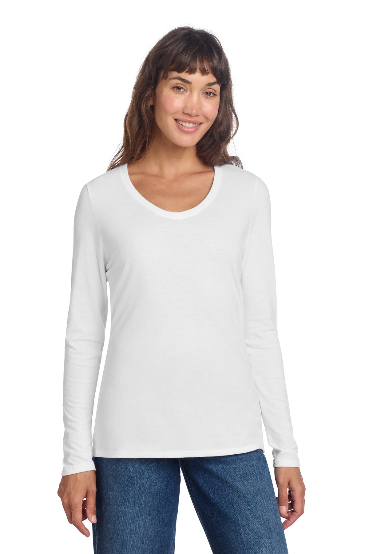 District ® Women's Perfect Tri ® Long Sleeve V-Neck Tee DT135