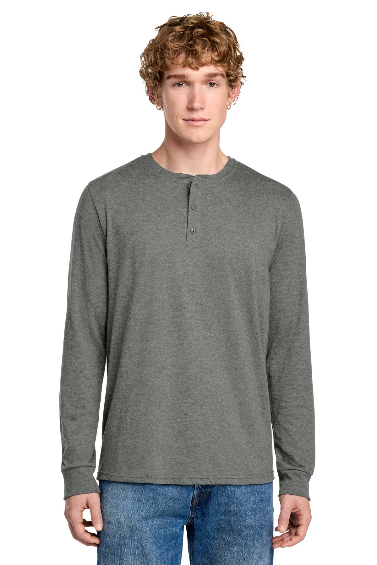 District ® Perfect Tri ® Long Sleeve Henley DT145
