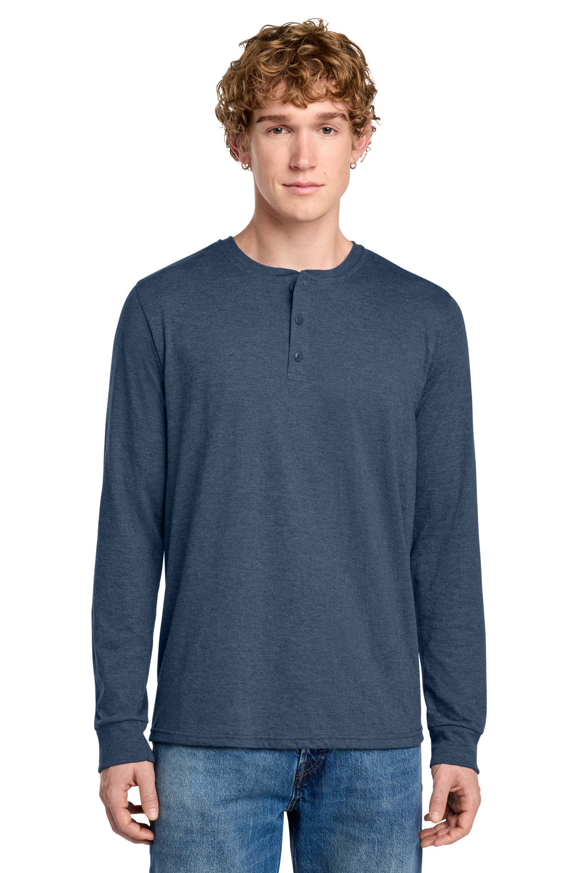 District ® Perfect Tri ® Long Sleeve Henley DT145