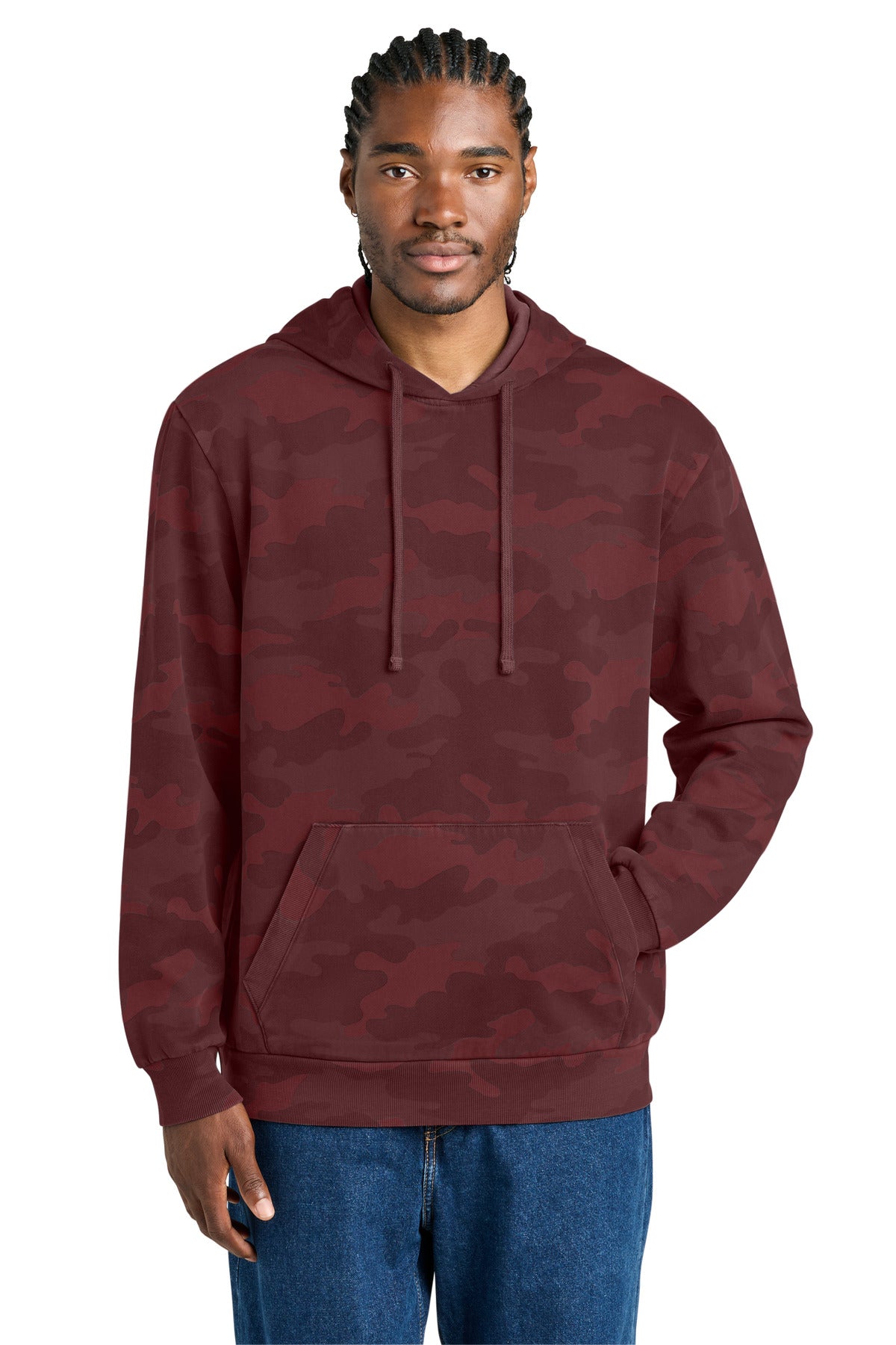 District Wash ™ Camo Fleece Hoodie DT2200C