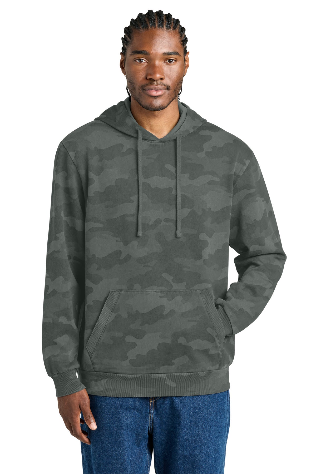 District Wash ™ Camo Fleece Hoodie DT2200C
