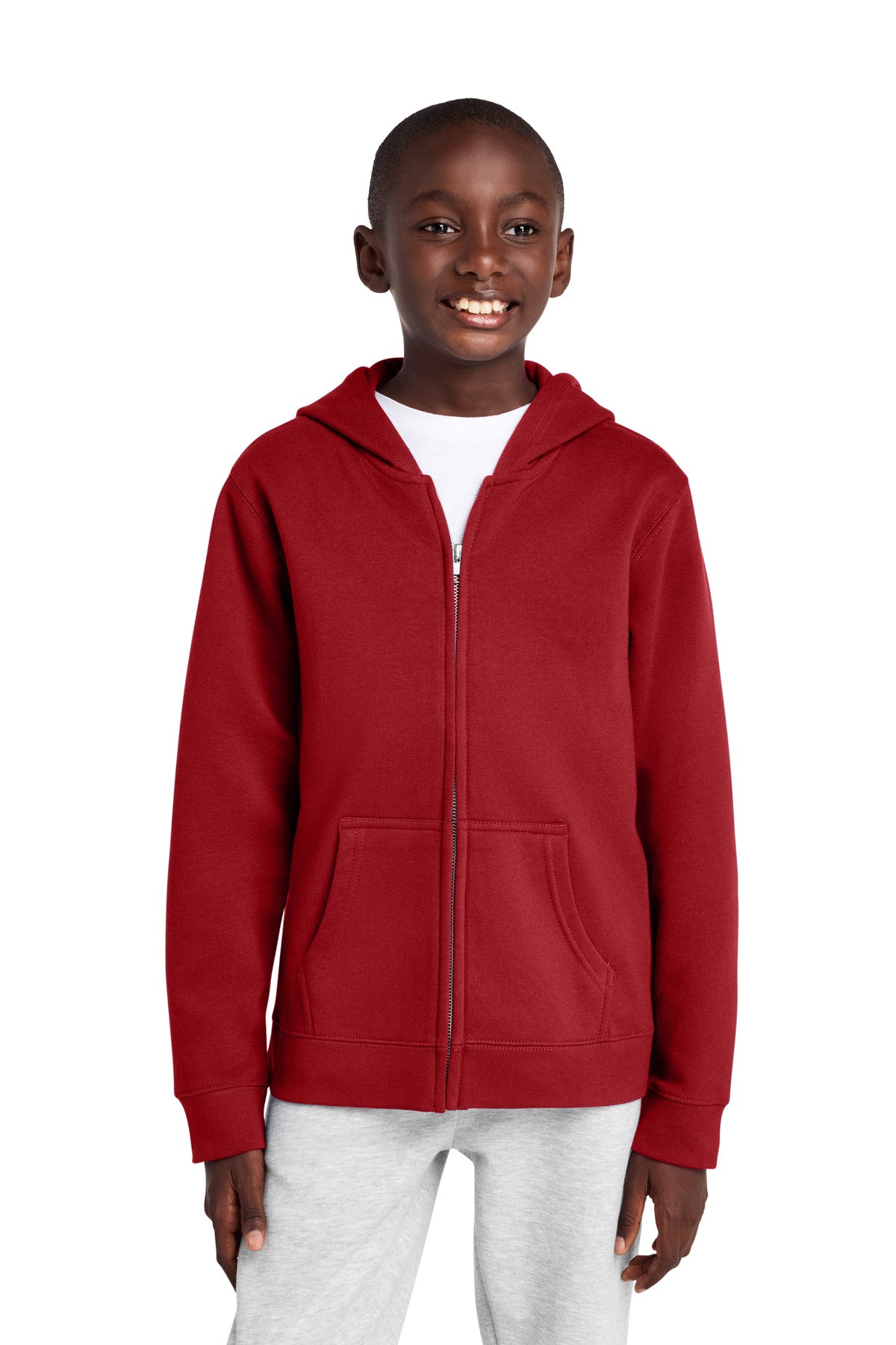District ® Youth V.I.T. ™ Fleece Full-Zip Hoodie DT6102Y