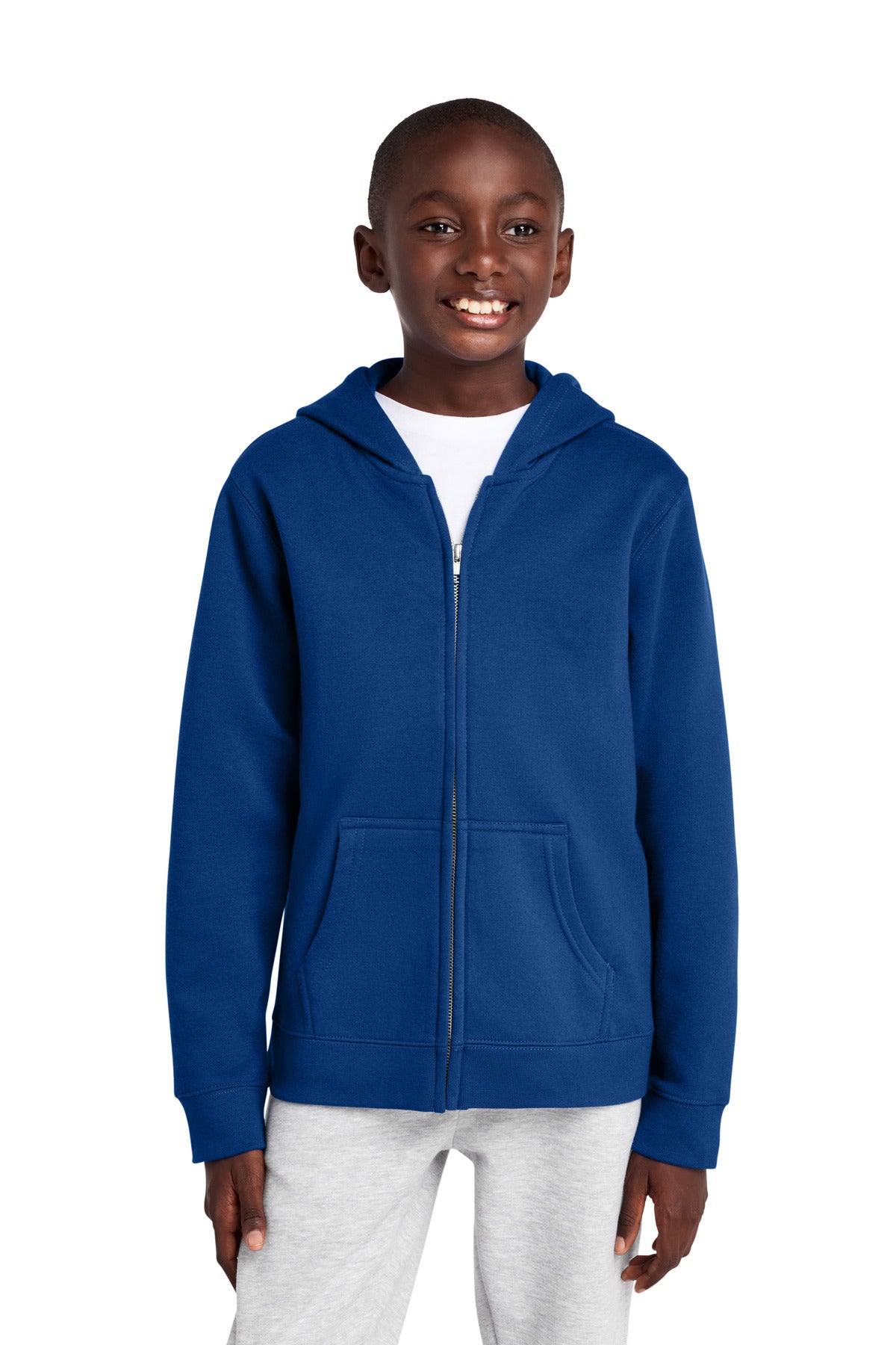 District ® Youth V.I.T. ™ Fleece Full-Zip Hoodie DT6102Y