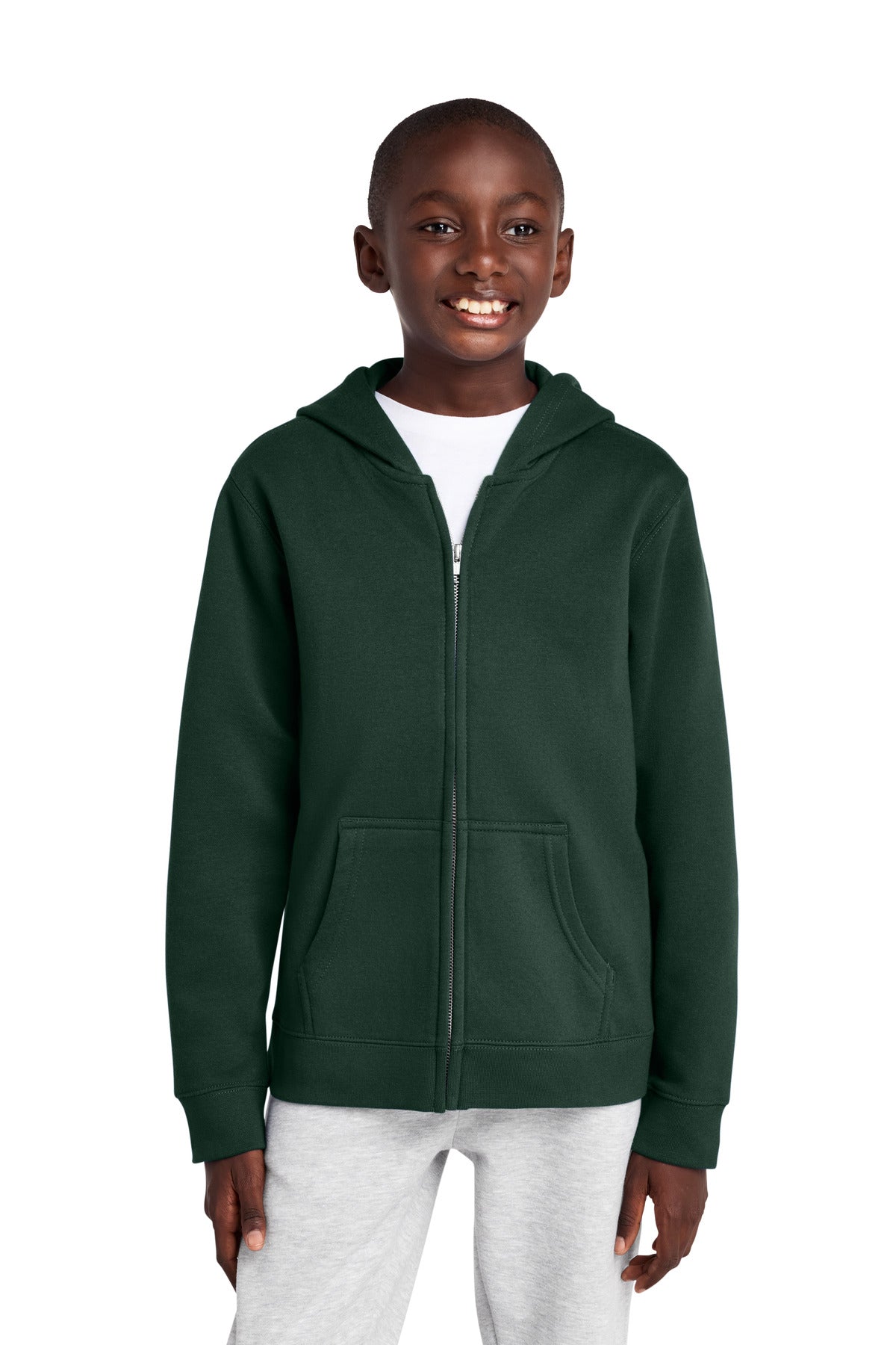 District ® Youth V.I.T. ™ Fleece Full-Zip Hoodie DT6102Y