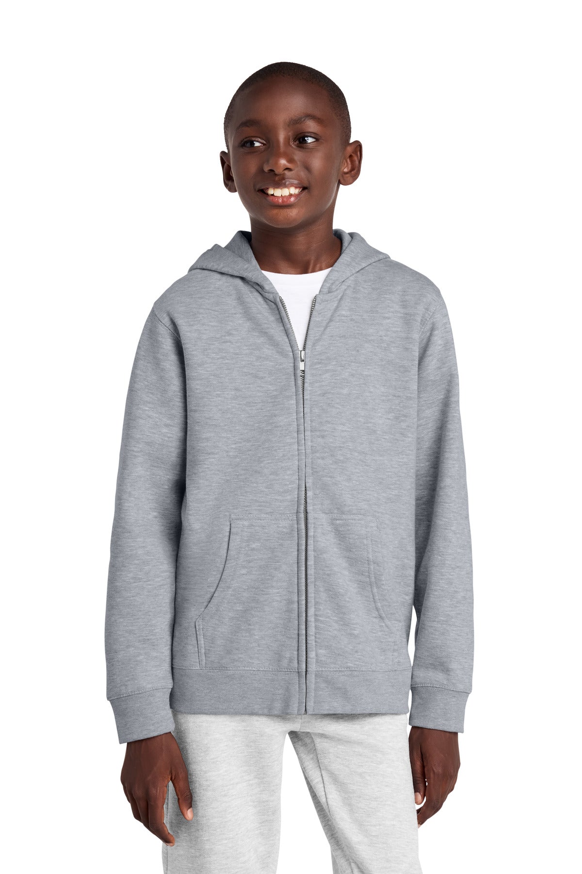 District ® Youth V.I.T. ™ Fleece Full-Zip Hoodie DT6102Y