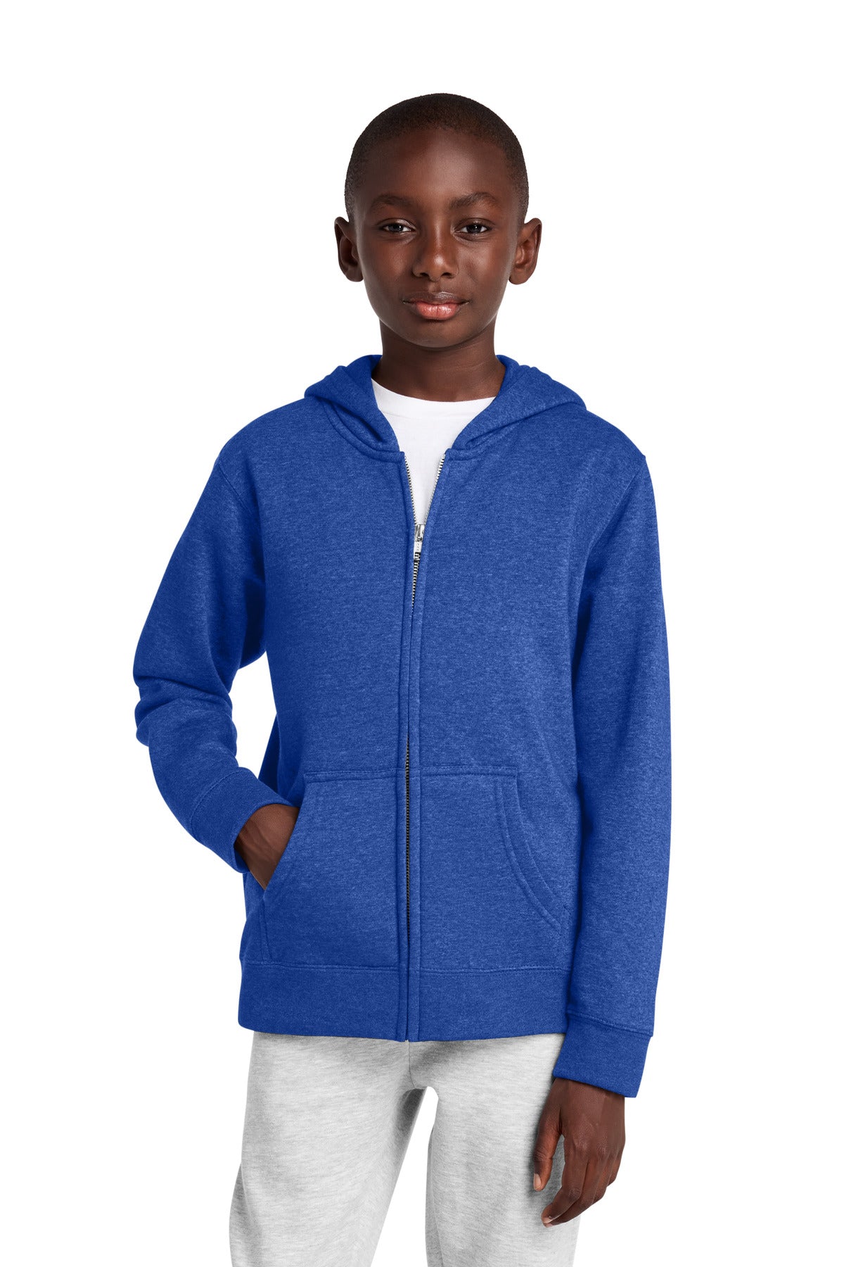District ® Youth V.I.T. ™ Fleece Full-Zip Hoodie DT6102Y