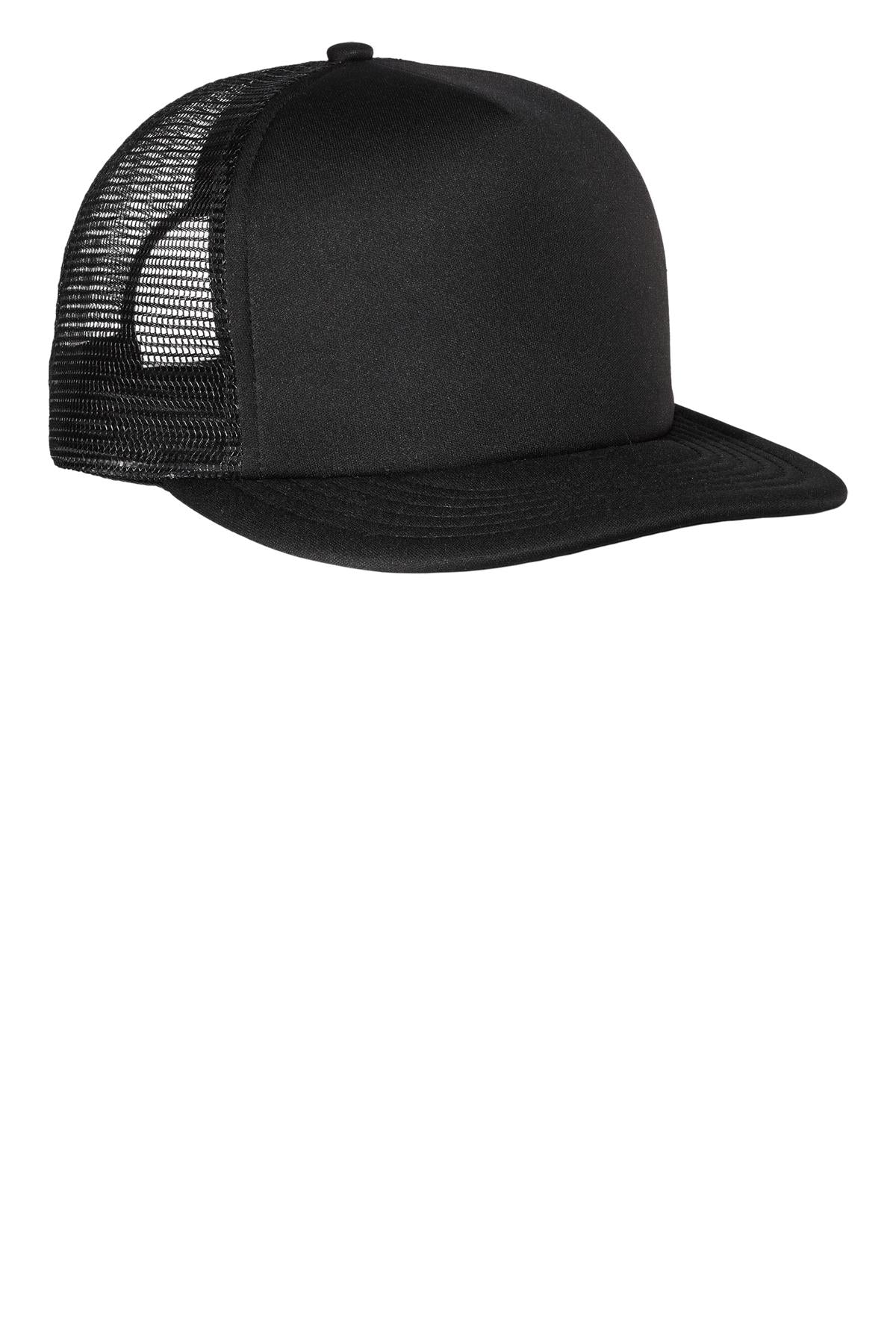 District ® Flat Bill Snapback Trucker Cap. DT624