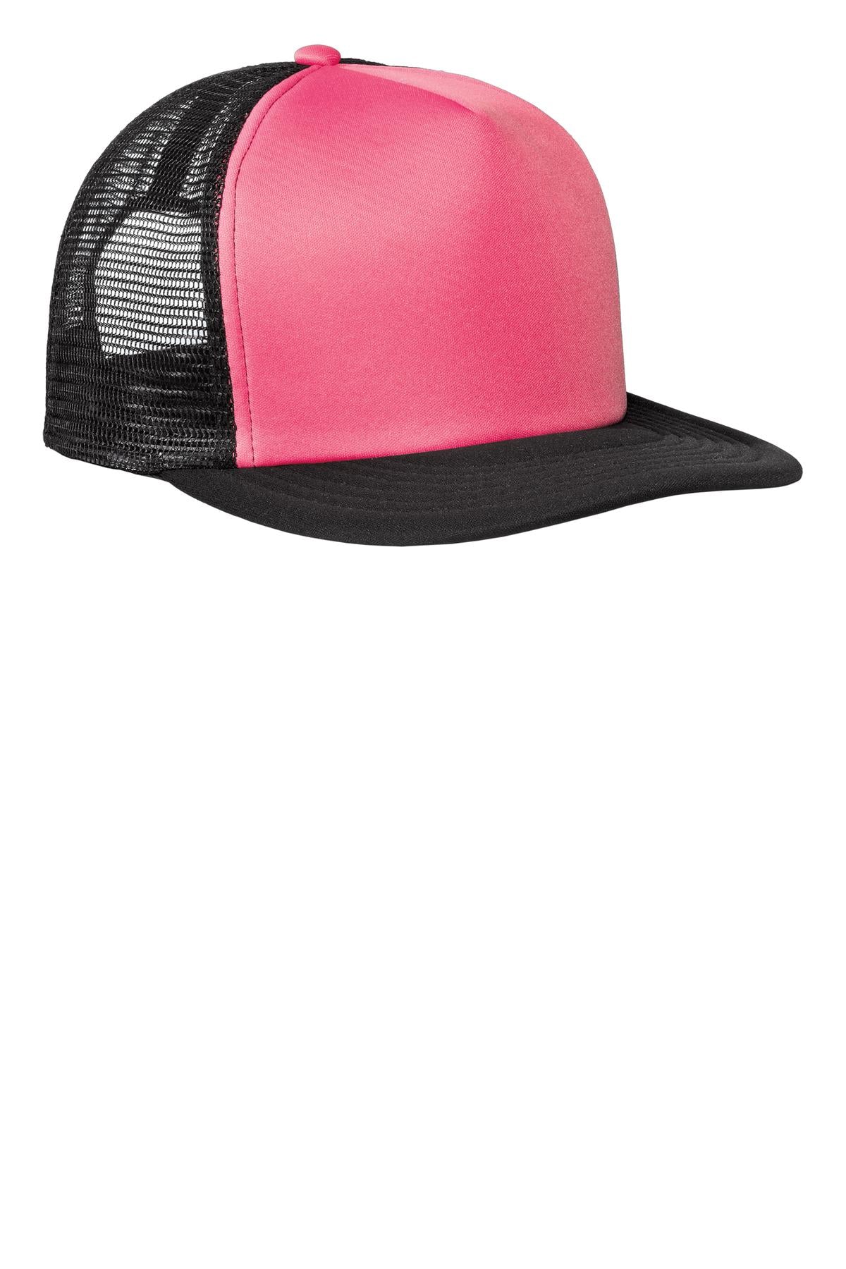 District ® Flat Bill Snapback Trucker Cap. DT624