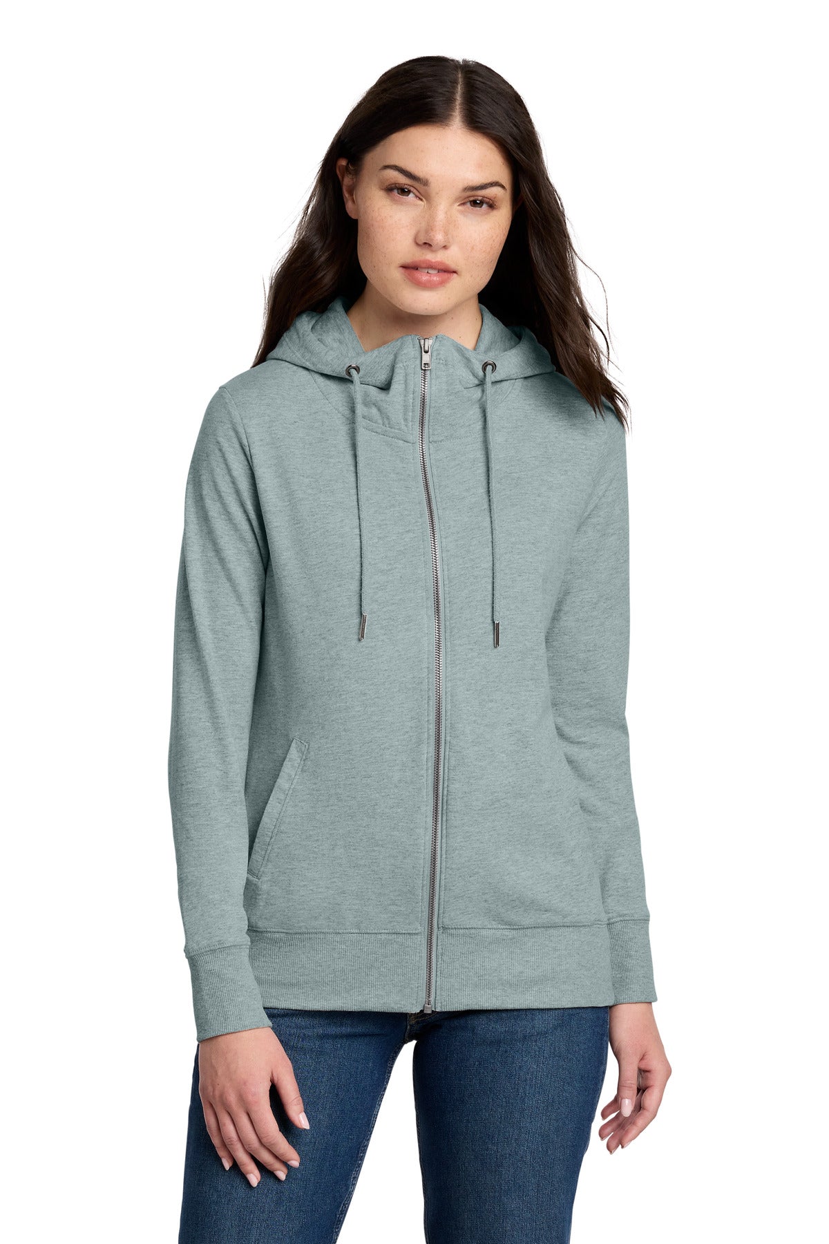 District ® Women's Featherweight French Terry ™ Full-Zip Hoodie DT673