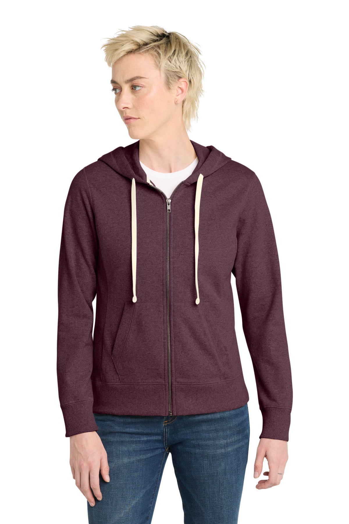 District ® Women's Re-Fleece ™ Full-Zip Hoodie DT8103